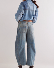 Load image into Gallery viewer, FP GOOD LUCK MID RISE BARREL JEANS