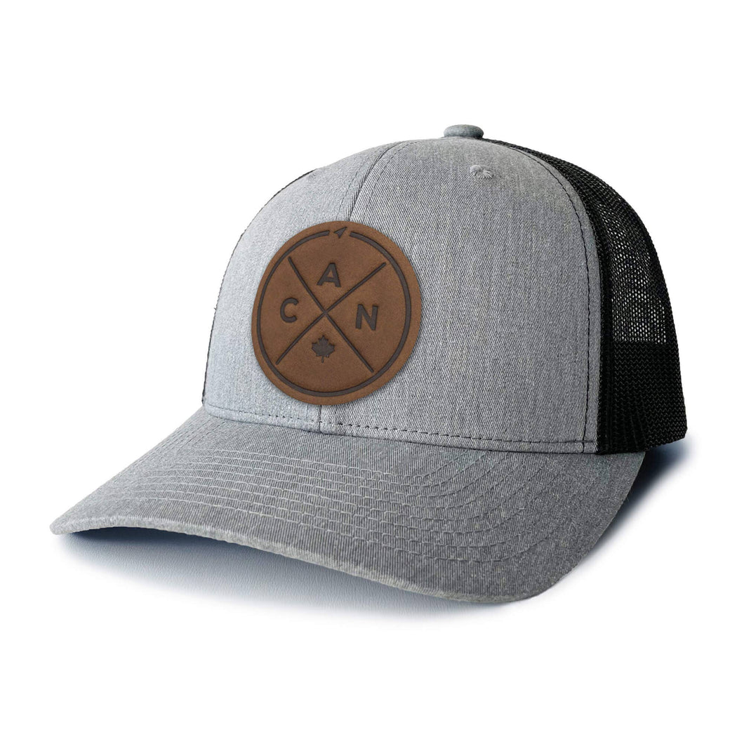 Canada Compass Leather Patch Hat