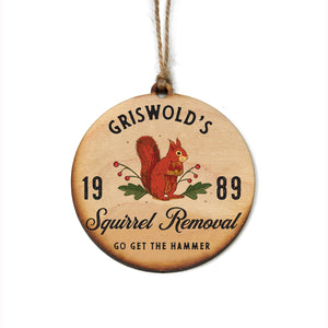 Griswold Squirrel Removal tree Ornament