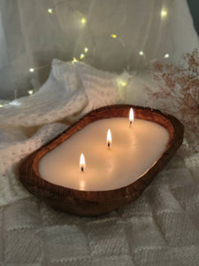 3 WICK DOUGH BOWL CANDLE