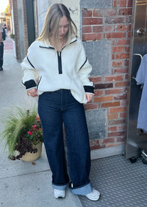 MORAN 1/2 ZIP FLEECE LOLA'S ROOM