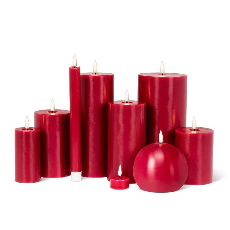 LED RED BALL CANDLE