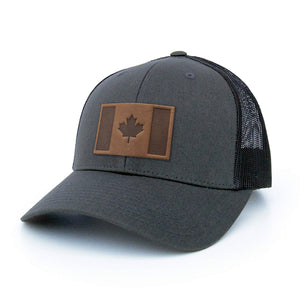 Canada Flag Leather Patch Hat