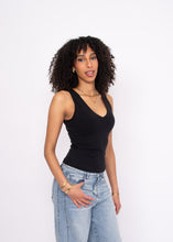 Load image into Gallery viewer, VALENTA V-NECK TANK SECOND SKIN