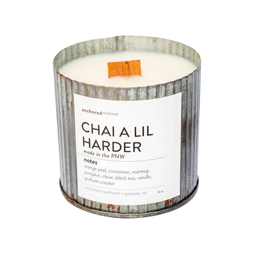 Chai a lil Harder Wood Wick Soy Candle