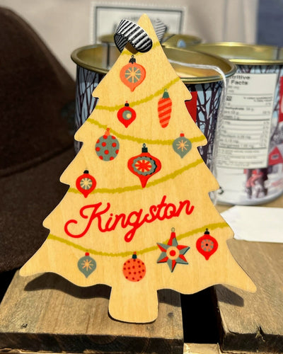 KINGSTON WOOD TREE ORNAMENT