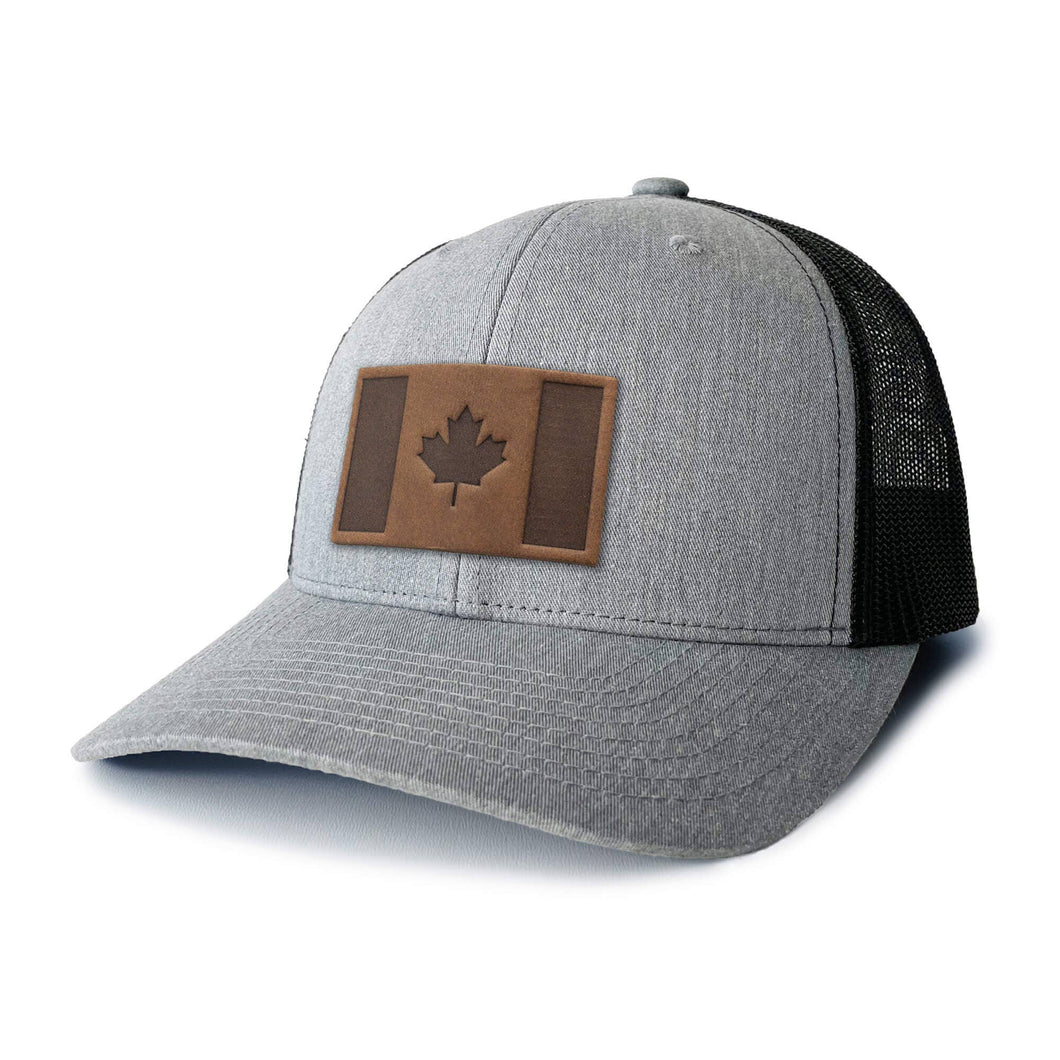 Canada Flag Leather Patch Hat