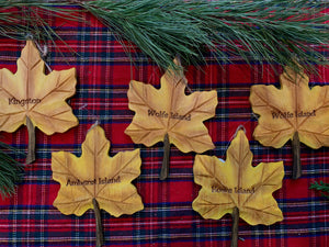 AMHERSTVIEW MAPLE LEAF ORNAMENT