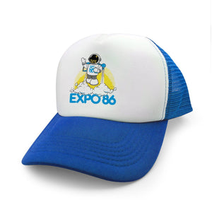 EXPO 86 ERNIE JETPACK TRUCKER HAT