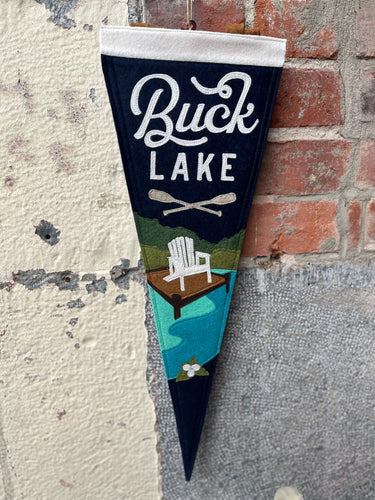 BUCK LAKE YOHO FELT PENNANT