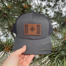 Load image into Gallery viewer, Canada Flag Leather Patch Hat
