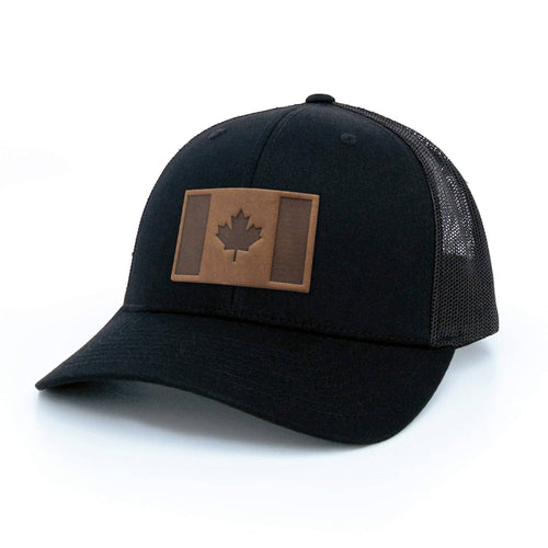 Canada Flag Leather Patch Hat