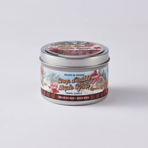 Maple Syrup Wood Wick Mini Tin Candle