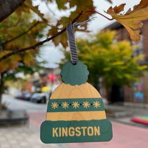 Kingston Toque Wood Ornament