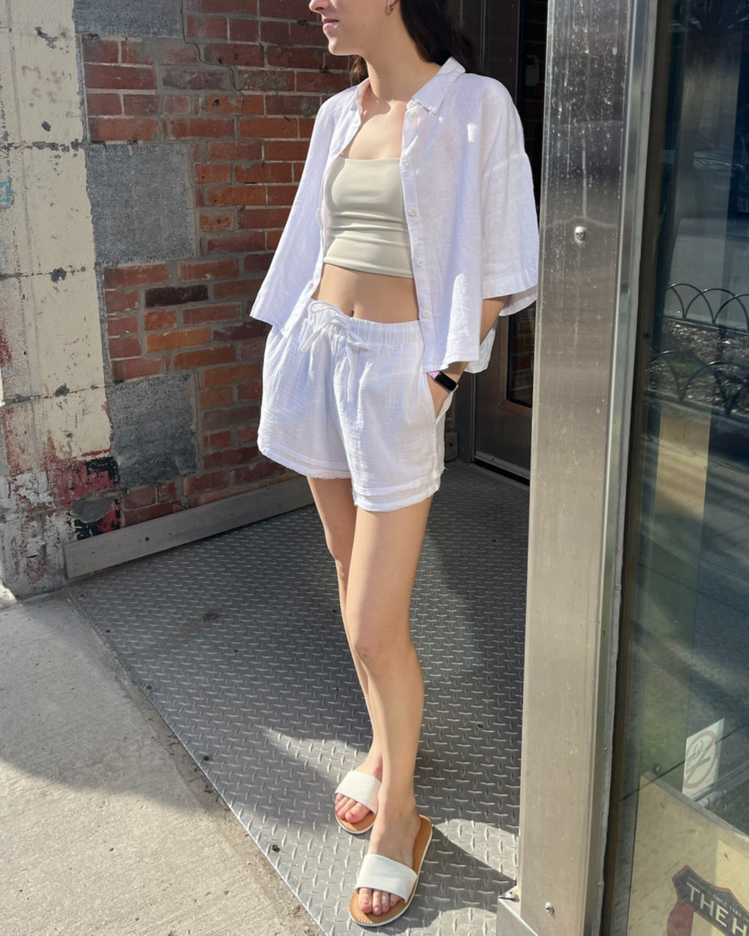 LINN 2/4 WOVEN SHIRT