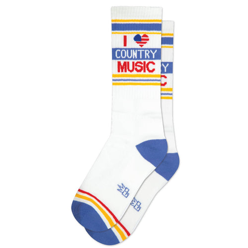 Country Music Gym Crew Socks