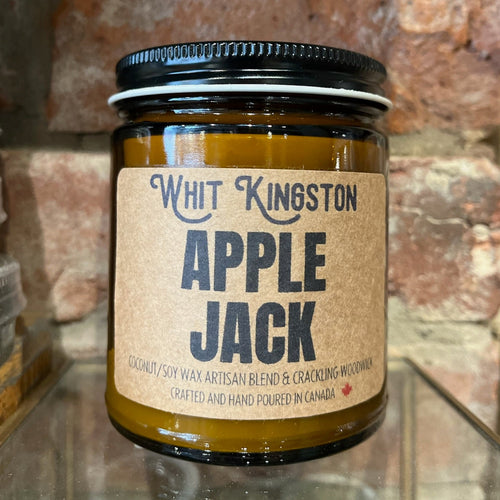 APPLE JACK WOOD WICK CANDLE
