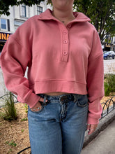 Load image into Gallery viewer, MALA 1/2 BUTTON MOCK NECK LOLA'S ROOM