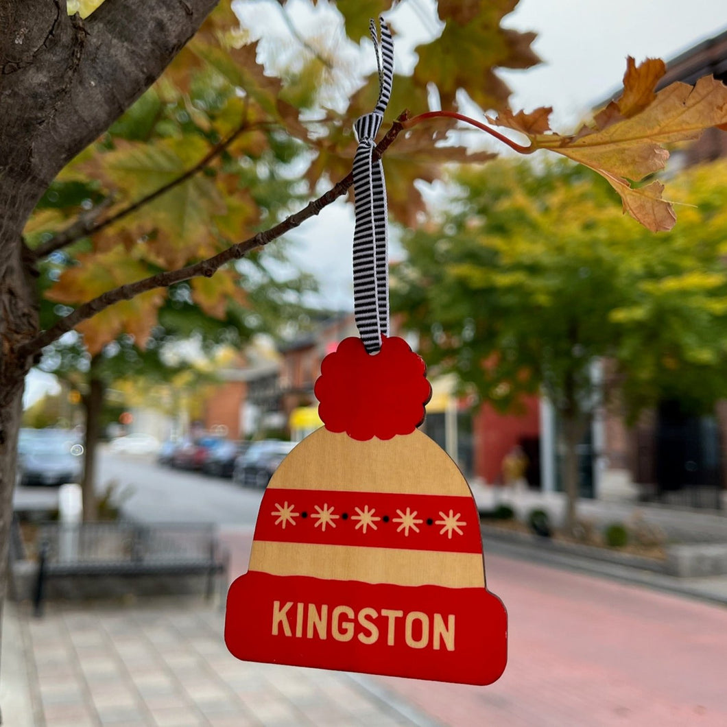 Kingston Toque Wood Ornament