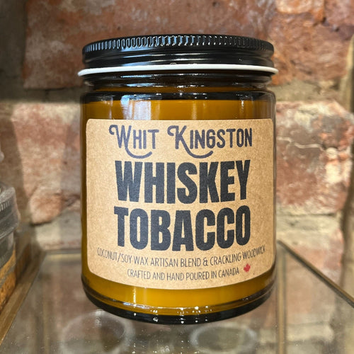 WHISKEY TOBACCO WOOD WICK CANDLE