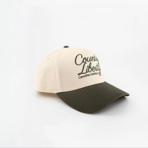 COUNTRY LIBERTY 2-TONE SCRIPT HAT