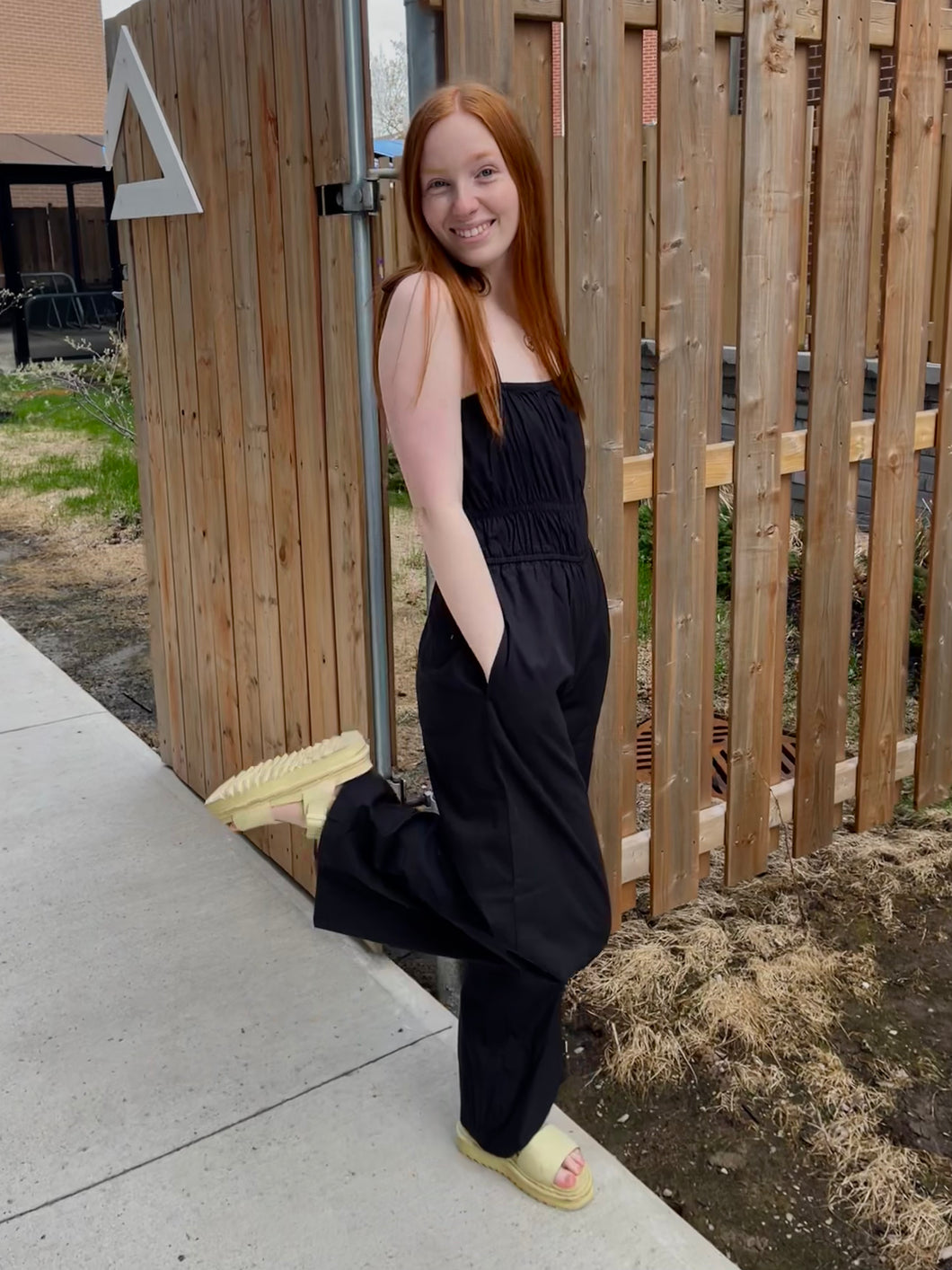 EDEN SMOCKED JUMPSUIT BRIXTON