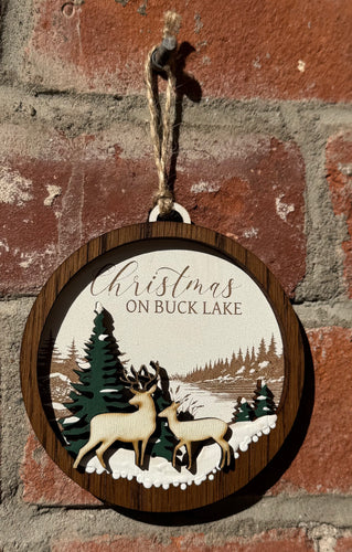 BUCK LAKE MADE IN CANADA ORNAMENT