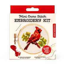 Load image into Gallery viewer, CARDINAL MINI CROSSSTITCH EMBROIDERY