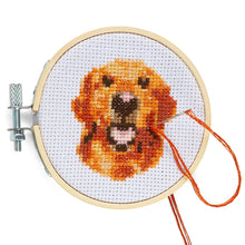 Load image into Gallery viewer, DOG MINI CROSS EMBROIDERY KIT