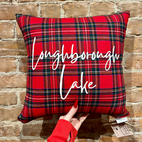 LOUGHBOROUGH LAKE TARTAN PILLOW