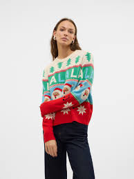 CHRISTMAS STUFF KNIT SWEATER