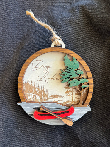 DOG LAKE MADE IN CANADA ORNAMENT