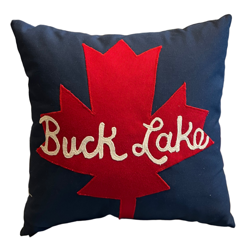 BUCK LAKE MAPLE LEAF PILLOW