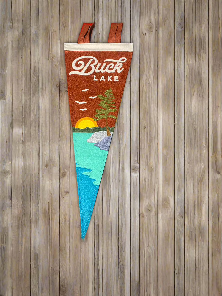 BUCK LAKE YOHO FELT PENNANT