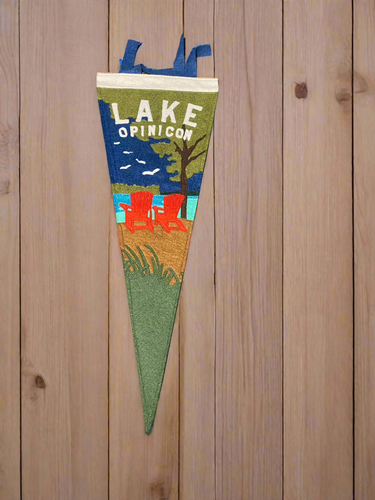 LAKE OPINICON YOHO FELT PENNANT