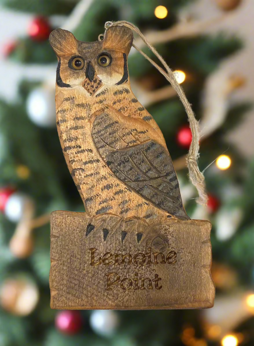 LEMOINE POINT OWL ORNAMENT