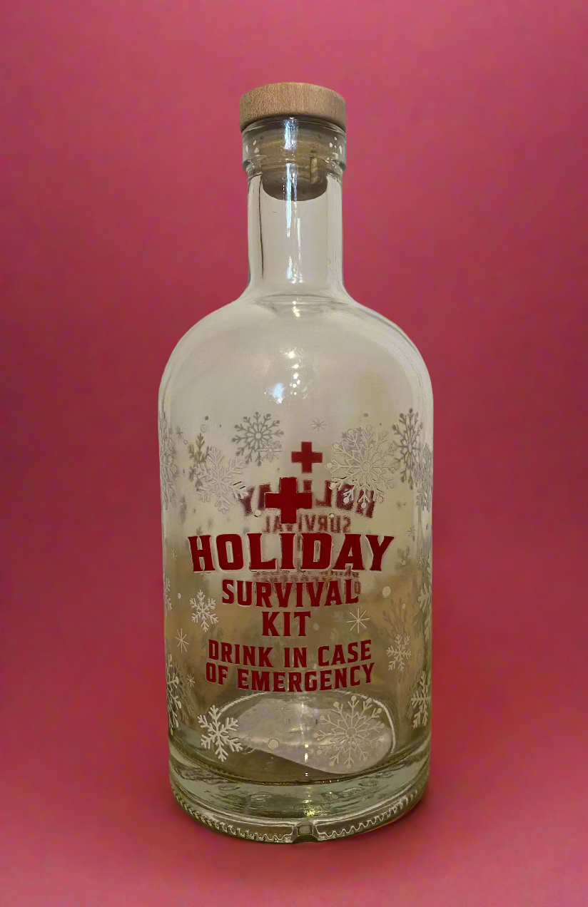 HOLIDAY SURVIVAL DECANTER