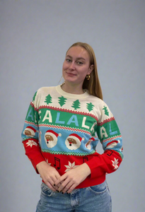 CHRISTMAS STUFF KNIT SWEATER