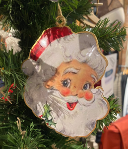 SANTA RETRO ORNAMENT