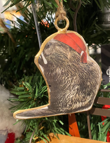 BEAVER METAL ORNAMENT