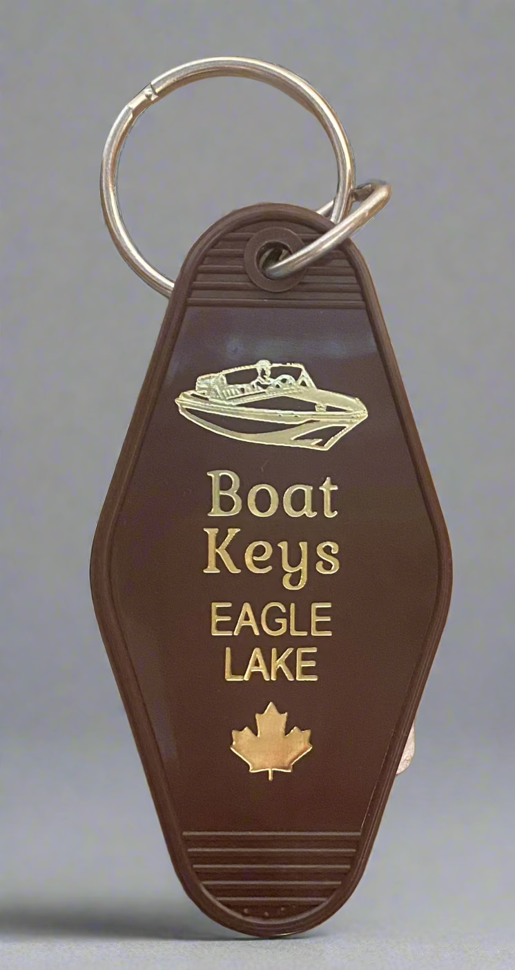 EAGLE LAKE BOAT KEYCHAIN