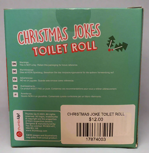 CHRISTMAS JOKE TOILET ROLL