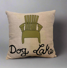 Load image into Gallery viewer, DOG LAKE CHAIR PILLOW