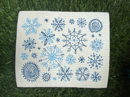 SNOWFLAKES DISHCLOTHS