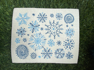 SNOWFLAKES DISHCLOTHS