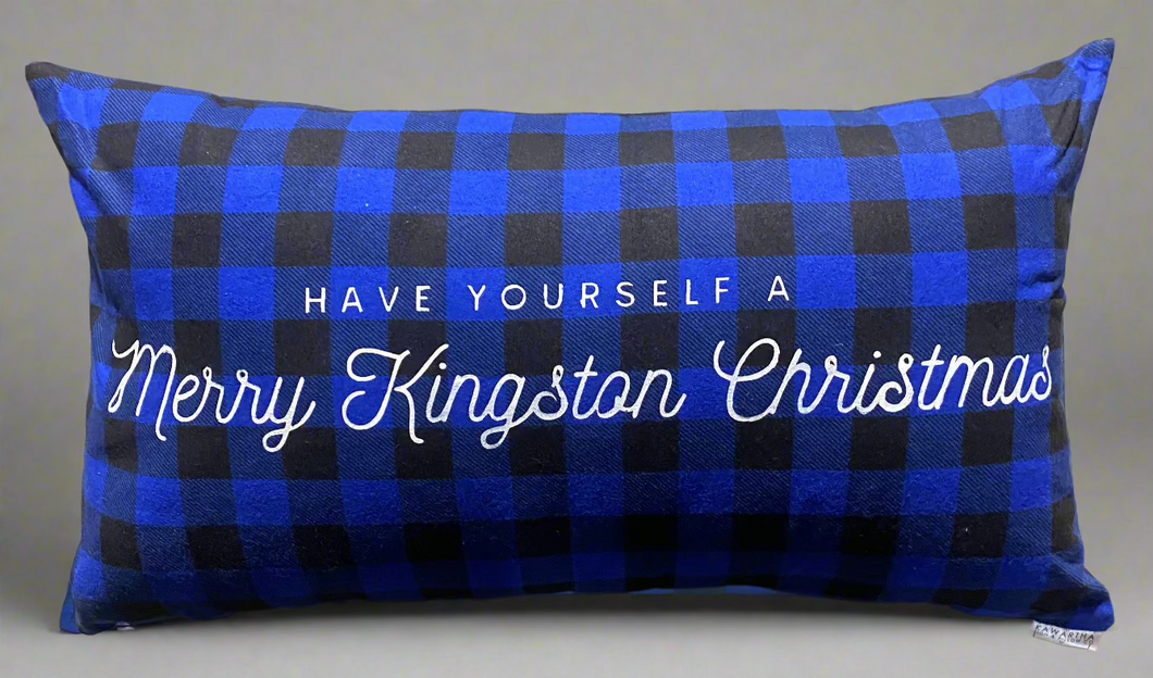 MERRY KINGSTON CHRISTMAS PILLOW