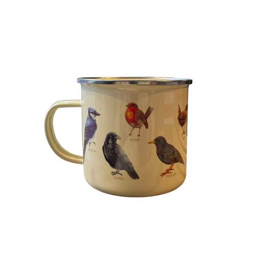 BIRDS ENAMEL MUG