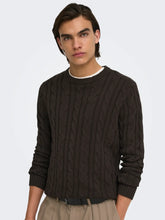 Load image into Gallery viewer, KIM CABLE CREW SWEATER