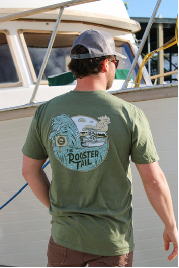 ROOSTER TAIL TEE THE QUALIFIED CAPTAIN