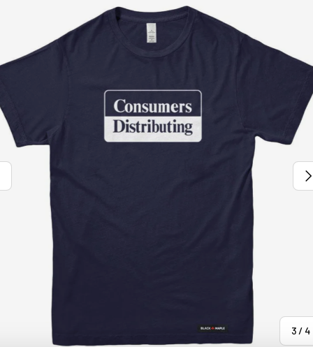 CONSUMERS DISTRIBUTING T SHIRT
